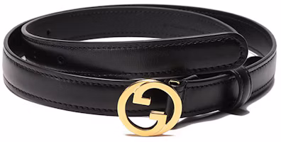 Order (W) GUCCI Blondie 窄款皮帶搭配雙G字母扣環皮帶扣。 723073-US10G-1000【】