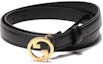 Purchase (Women) GUCCI Blondie Narrow Leather Belt with Interlocking G Buckle. 723073-US10G-1000【】