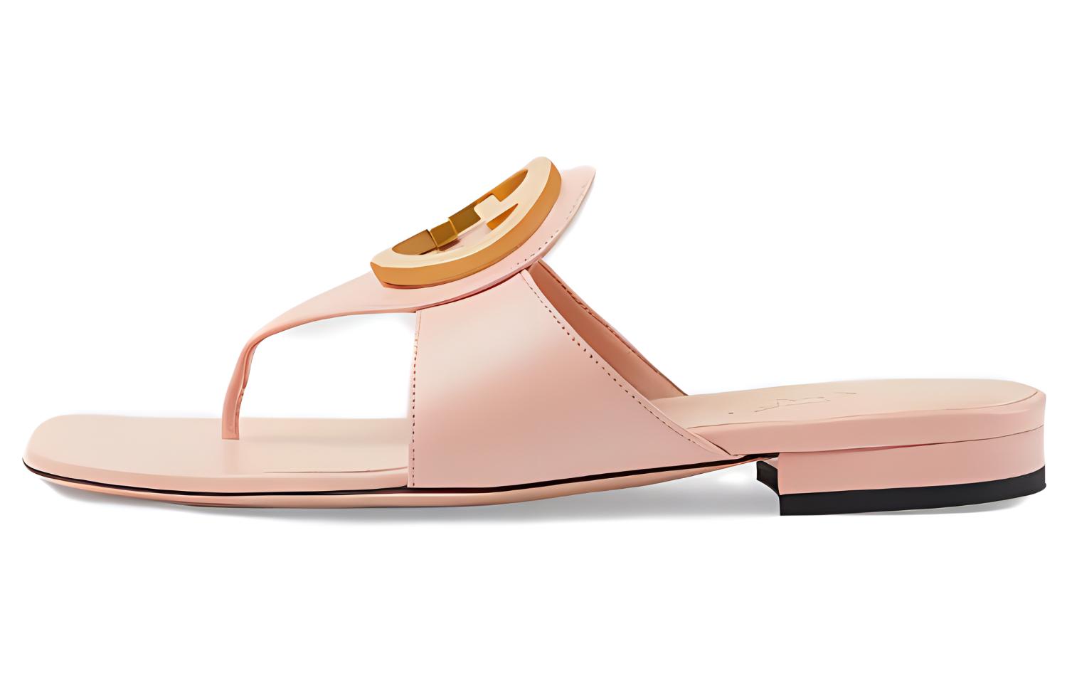 (Women) Gucci Blondie 'Pink Open-Toe Thong' 739048-C9D00-5909