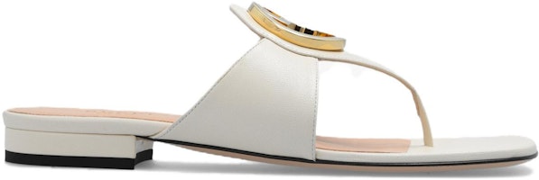 (W) グッチ ブロンディ ホワイトレザー トングサンダル (メタルバックル) 739048-C9D00-9022 Order (W) グッチ ブロンディ ホワイトレザー トングサンダル (メタルバックル) 739048-C9D00-9022