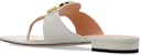 (W) Gucci Blondie 'Sandal Kulit Putih dengan Gesper Logam' 739048-C9D00-9022