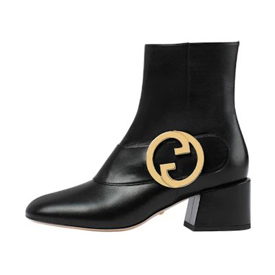 (W) Gucci Blondie Ankle boot 'Black Leather'