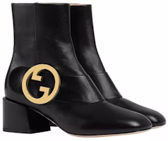 GUCCI 古馳 Blondie 時尚皮革短靴 女款 黑色 Order GUCCI 古馳 Blondie 時尚皮革短靴 女款 黑色