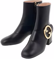 GUCCI 古馳 Blondie 時尚皮革短靴 女款 黑色 Lookbook GUCCI 古馳 Blondie 時尚皮革短靴 女款 黑色