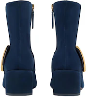 Purchase (W) Bottine Gucci Blondie ''Velours Bleu Foncé''. 700016-C6G00-4552