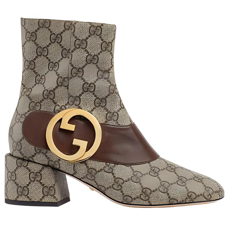 Lookbook (W) Gucci Blondie Enkellaars ''GG Canvas - Beige'' 701706-9I650-9769
