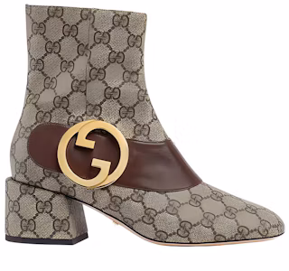 Lookbook (Women) Gucci Blondie Ankle Boot 'GG Canvas - Beige' 701706-9I650-9769