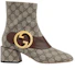 Lookbook (W) Gucci Blondie Enkellaars ''GG Canvas - Beige'' 701706-9I650-9769