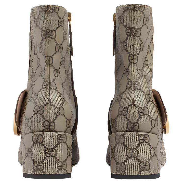 Details for (W) Gucci Blondie Enkellaars ''GG Canvas - Beige'' 701706-9I650-9769