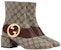 (W) Gucci Blondie But Ankle Beige Kanvas GG 701706-9I650-9769