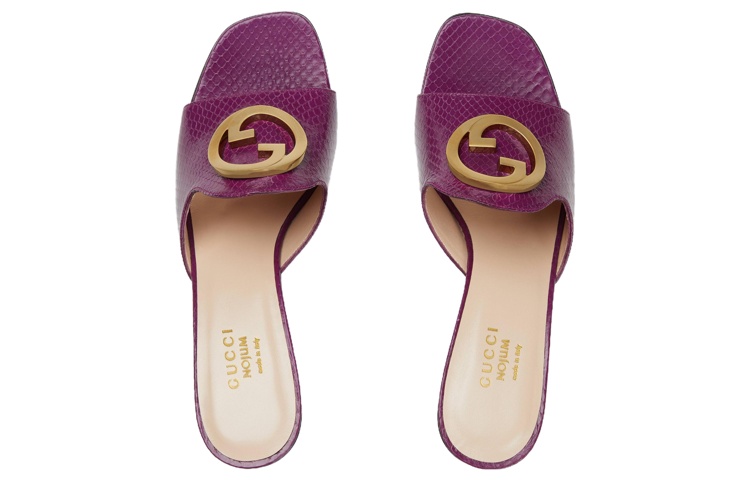 Lookbook (W) (女性用) グッチ ブロンディ ヒールサンダル 'パープル' 730995-LJM00-5511 730995-LJM00-5511