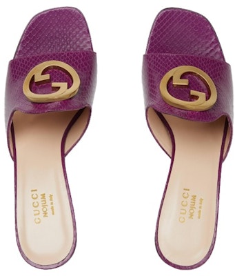 (W) Sandal Heels Gucci Blondie 'Ungu' 730995-LJM00-5511 Lookbook (W) Sandal Heels Gucci Blondie 'Ungu' 730995-LJM00-5511