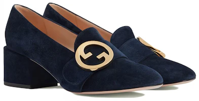 Order (Women) Gucci Blondie Loafer 'Black Velvet' 700053-C6G00-4552