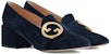 (W) Gucci Blondie Loafer 'Velvet Hitam' 700053-C6G00-4552
