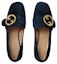 Lookbook (W) Gucci Blondie Loafer 'Velvet Hitam' 700053-C6G00-4552