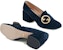 (W) Gucci Blondie Loafer 'Velvet Hitam' 700053-C6G00-4552