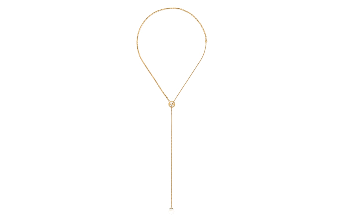 (Women) GUCCI Blondie Logo Cutout Glass Pearl Metal Necklace Gold for Women. 774689I46208078 圖 2