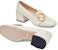 (W) Gucci Blondie Pump 'Kulit Putih' 700053-C9D00-9022