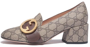 (Women) Gucci Blondie pump GG Supreme canvas 'Beige Ebony' 701711-9I650-9769 (Women) Gucci Blondie pump GG Supreme canvas 'Beige Ebony' 701711-9I650-9769