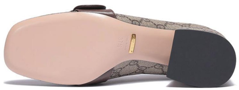 (W) Gucci Blondie Pump GG Supreme Kanvas 'Beige Ebony' 701711-9I650-9769 Details for (W) Gucci Blondie Pump GG Supreme Kanvas 'Beige Ebony' 701711-9I650-9769