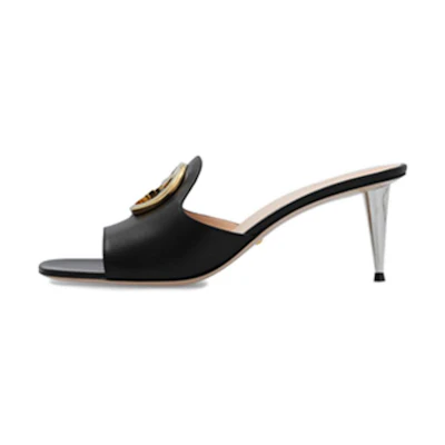 (W) Gucci Blondie Slide 'Black Leather'
