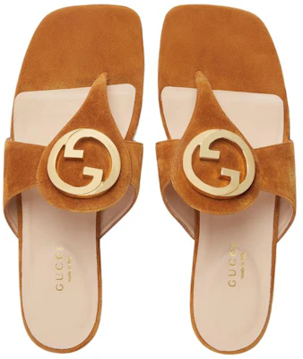 (W) Gucci Blondie Sandalo Infradito Scamosciato Marrone Chiaro 739048-C6G00-8351 Lookbook (W) Gucci Blondie Sandalo Infradito Scamosciato Marrone Chiaro 739048-C6G00-8351