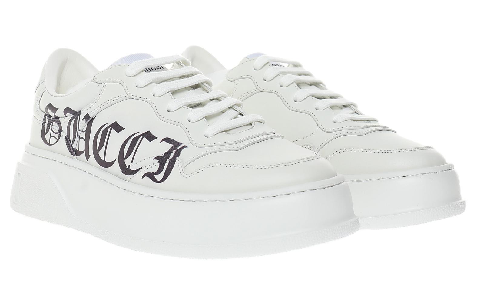 (W) Gucci Blooming Love Sneakers 'White Black' 圖 3