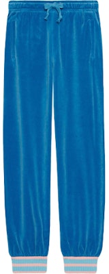 (Women) Gucci Blue Chenille Tapered Knit Jogger Pants 581088-XJBIP-4318 Buy (Women) Gucci Blue Chenille Tapered Knit Jogger Pants 581088-XJBIP-4318