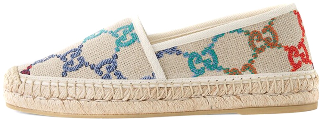 (Women) Gucci Blue GG Linen Espadrilles 'Beige Multicolor' 678036-UFT70-8470 Buy (Women) Gucci Blue GG Linen Espadrilles 'Beige Multicolor' 678036-UFT70-8470