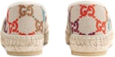 Shop (W) Gucci Espadrilles Linen Biru GG 'Beige Multicolor' 678036-UFT70-8470