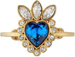 (Women) GUCCI Blue Heart Metal Ring 661400-I4769-8397 (Women) GUCCI Blue Heart Metal Ring 661400-I4769-8397