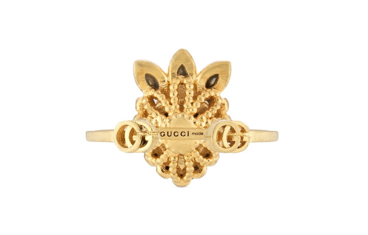 Lookbook (Women) GUCCI Blue Heart Metal Ring 661400-I4769-8397