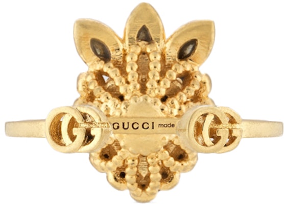 (Women) GUCCI Blue Heart Metal Ring 661400-I4769-8397 Lookbook (Women) GUCCI Blue Heart Metal Ring 661400-I4769-8397