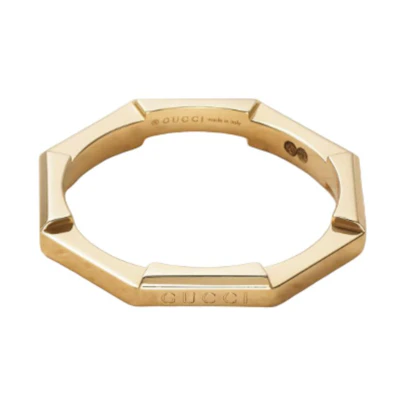 (Women) GUCCI Brand Logo 18K Gold Ring for Women - Gold. 662194J8500-Gold