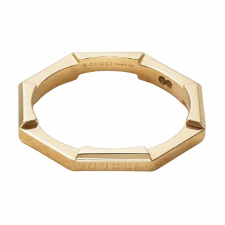 (Women) GUCCI Brand Logo 18K Gold Ring for Women - Gold. 662194J8500-Gold 圖 2