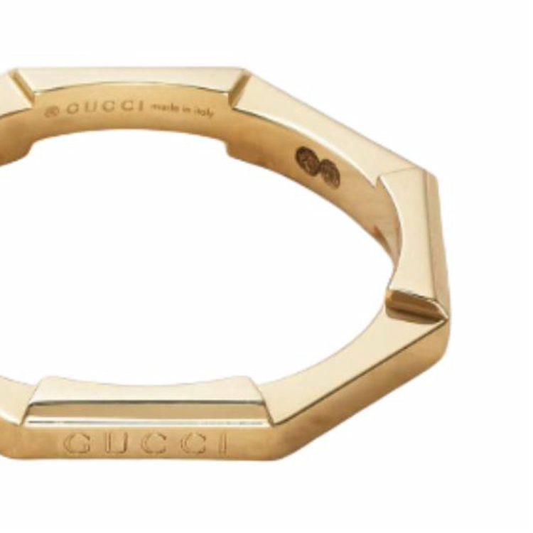 (Women) GUCCI Brand Logo 18K Gold Ring for Women - Gold. 662194J8500-Gold 圖 4