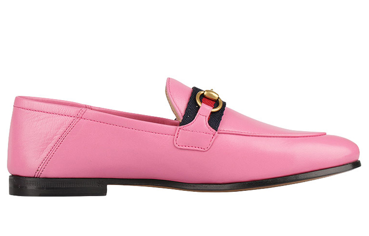 Order (W) Gucci Brixton 'Pink Web' Mocasin Rosa 631619-CQXM0-5660