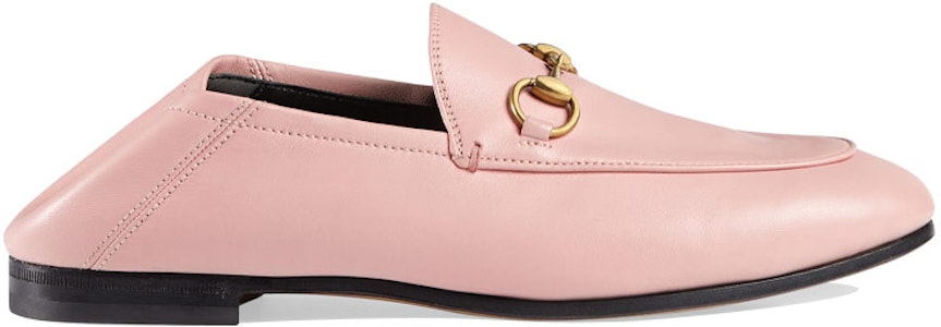 GUCCI 古馳 Brixton系列 皮革 馬銜扣 時尚穆勒平底鞋 女款 淺粉色 Order GUCCI 古馳 Brixton系列 皮革 馬銜扣 時尚穆勒平底鞋 女款 淺粉色