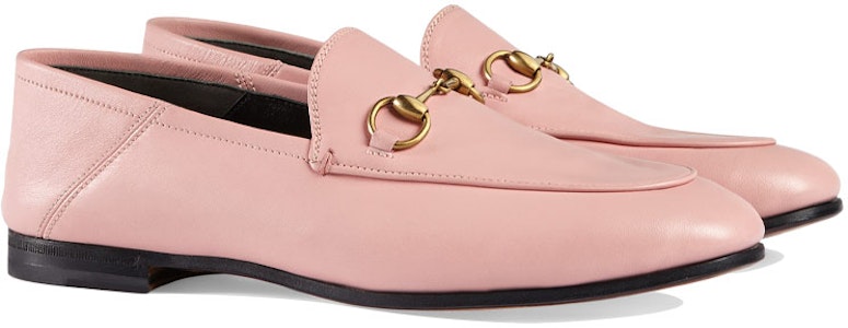 GUCCI 古馳 Brixton系列 皮革 馬銜扣 時尚穆勒平底鞋 女款 淺粉色 Lookbook GUCCI 古馳 Brixton系列 皮革 馬銜扣 時尚穆勒平底鞋 女款 淺粉色