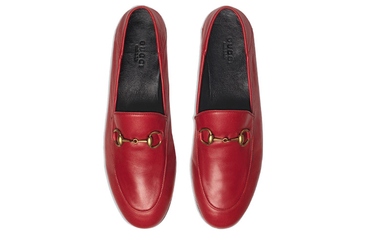 (W) Gucci Brixton Series Shoe Red 圖 4
