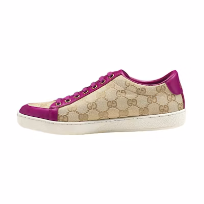 (W) Gucci Brooklyn GG Sneakers 'Beige Fuchsia'