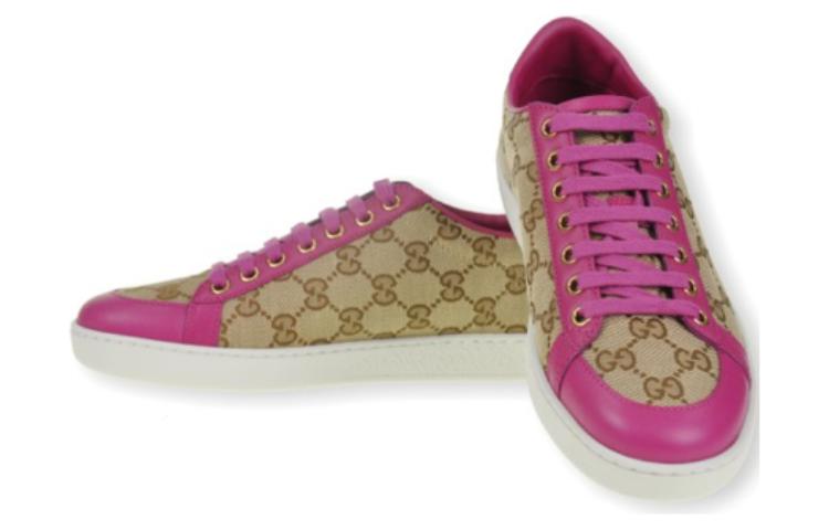 (W) Gucci Brooklyn GG Sneakers 'Beige Fuchsia' 圖 4