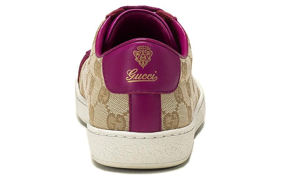 (W) Gucci Brooklyn GG Sneakers 'Beige Fuchsia' 圖 5
