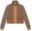 Buy (Women) Gucci Brown Letter Zip-Up Casual Long-Sleeve Jacket 767025-XJF7V-2481