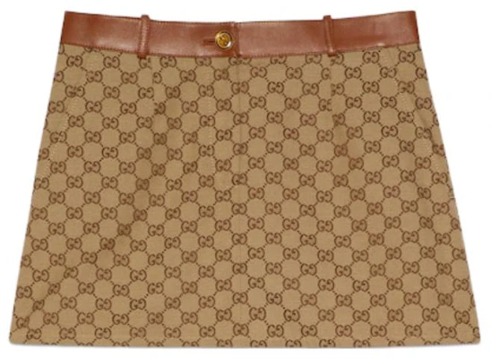 (Women) Gucci Brown Monogram Mid-rise Mini Skirt FW23 743867-Z8AV6-2275 Buy (Women) Gucci Brown Monogram Mid-rise Mini Skirt FW23 743867-Z8AV6-2275