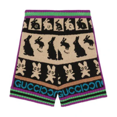 (Women) Gucci Brown Wool Jacquard Shorts SS23 724795-XKCRS-1147