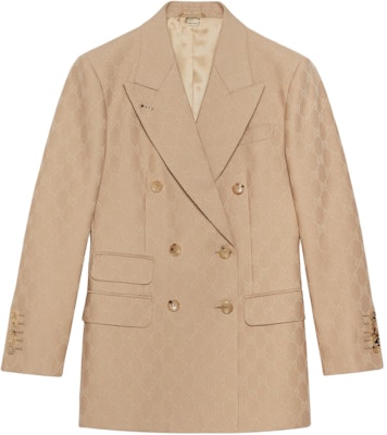 (W) 구찌 카멜 더블 브레스티드 자카드 브이넥 블레이저 715184-ZAKF8-2602 Buy (W) 구찌 카멜 더블 브레스티드 자카드 브이넥 블레이저 715184-ZAKF8-2602