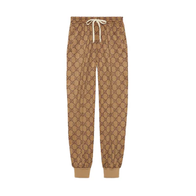 (Women) Gucci Camel Monogram Logo Knit Joggers 546427-XJAEL-2035