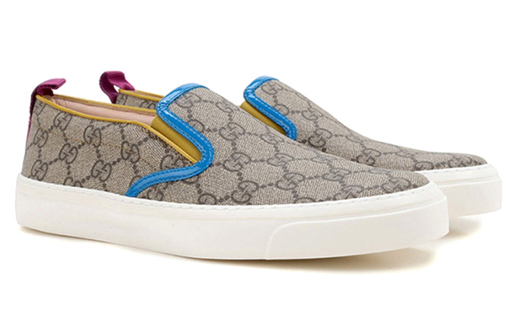 Lookbook (Women) Gucci Canvas Fashion Sneaker 'Grey Blue' 408511-KLQO0-9770