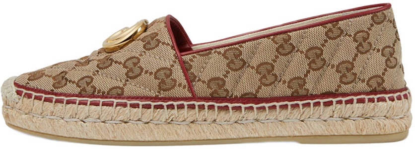 (W) Zapatos Gucci Pescador de Lona 'Doble G Marrón-Rojo' 621239-KQWM0-9761 Buy (W) Zapatos Gucci Pescador de Lona 'Doble G Marrón-Rojo' 621239-KQWM0-9761